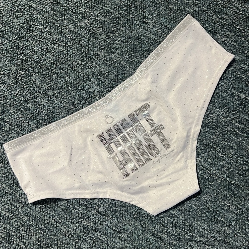 RARE Victoria’s Secret hinthint engagement wedding hipster White Panties